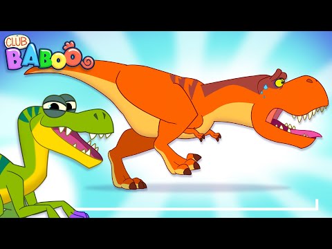 Which DINOSAUR is FASTER? T-REX or VELOCIRAPTOR? | Learn Dino Facts for Kids | Club Baboo | 30 MIN thumbnail