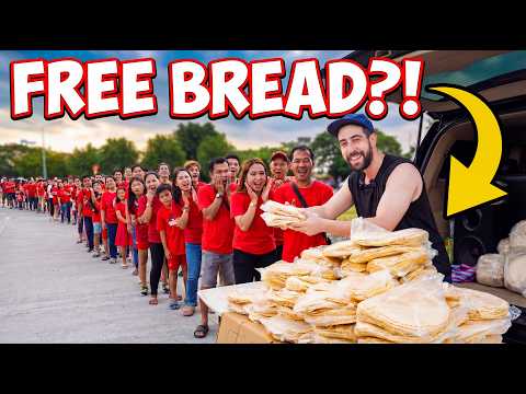 I Gave Away 500 FREE Arabic Breads in the Philippines! 🇵🇭🙏 thumbnail