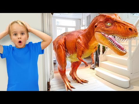 Giant Dinosaurs in the House – Funny stories for kids thumbnail