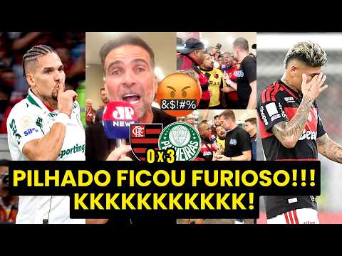VAMOS RIR??? PILHADO E TORCEDORES DO FLAMENGO SURTAM AO VIVO APÓS PALMEIRAS METER 3 A 0 NO MARACANÃ! thumbnail