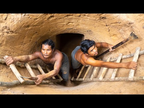 How to Build The Most Amazing Underground Bamboo Villa Swimming Pool by Ancient Skills thumbnail