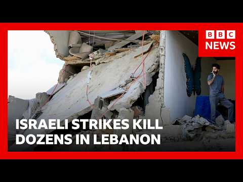 Dozens killed in Lebanon as Israel intensifies strikes | BBC News thumbnail