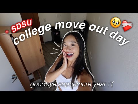 college dorm move out day ?❤️‍? *sophomore year @ sdsu* thumbnail
