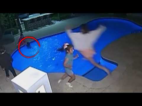 Mom Makes Huge Leap To Save 4-Year-Old Son Who Fell In Pool thumbnail