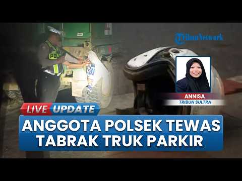Tragis, Anggota Polsek Tongauna Meninggal, Tabrak Truk Roda 14 yang Parkir karena Rusak di Konawe thumbnail