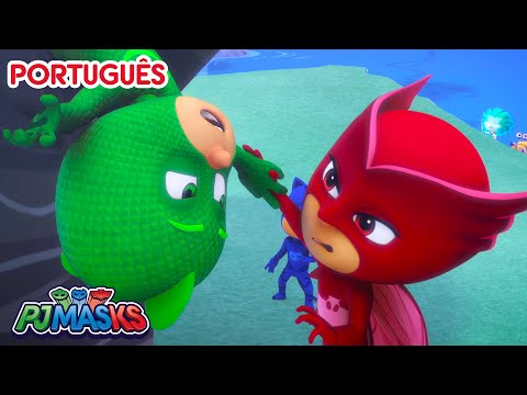 Lagartixo arteiro! 🦎 PJ Masks em Português episódios completos | Desenhos animados thumbnail
