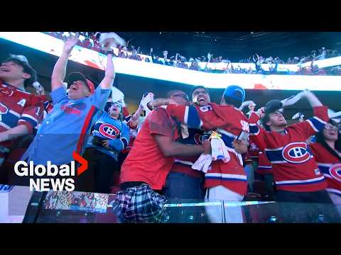 Gotta see it: Montreal Canadiens fans in Bell Centre explode as Newhook goal sends Habs past Sabres thumbnail