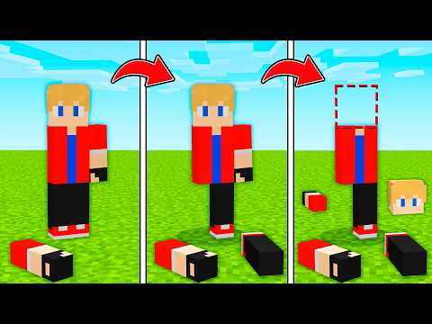 Meu CORPO foi SEPARADO em VÁRIAS PARTES no Minecraft! thumbnail