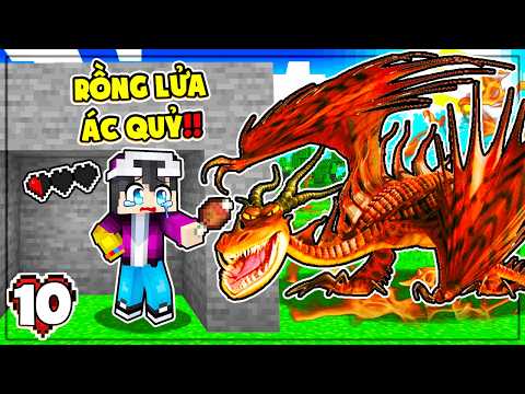 LỘC LÀM QUEN RỒNG LỬA ÁC QUỶ‼️| Minecraft Vương Quốc Rồng #10 thumbnail