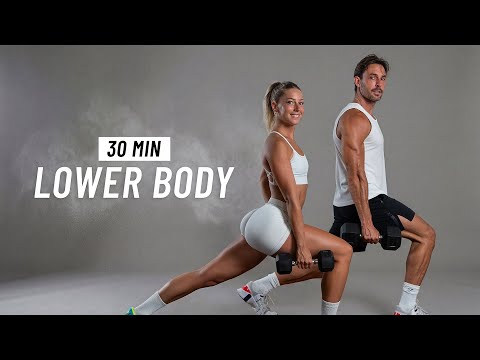 30 Min Lower Body Dumbbell Workout at Home thumbnail