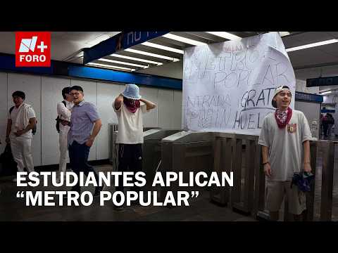 Protesta del IPN llega a la estación Normal del Metro, se dirigen a Lindavista thumbnail