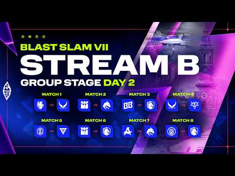 [B] BLAST SLAM VII: Copenhagen, Group Stage, Day 2 - Dota 2 LIVE thumbnail
