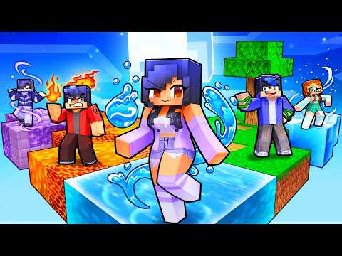 5 FRIENDS on an ELEMENTAL Skyblock! thumbnail