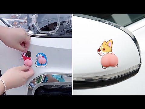 Car Anti-collision Cartoon Sticker Review - 3D Cute Butt thumbnail