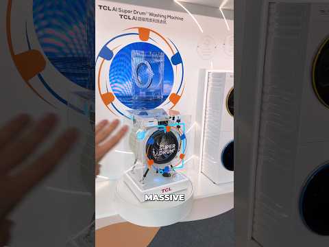 TCL is MUCH bigger than you think ? #AIsuperdrum #washingmachines #cooltech thumbnail