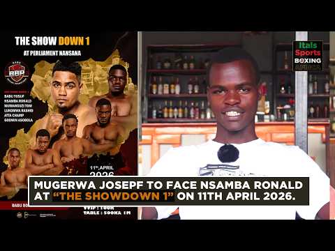 MUGERWA JOSEPH TO FACE NSAMA RONALD AT THE SHOWDOWN 1 ON 11TH APRIL 2026 AT THE PARLIAMENT NANSANA thumbnail