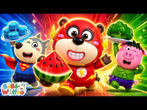 Bebé Wolfoo | ¡Come Sano Y Sé Un Superhéroe! | Dibujos animados para niños thumbnail
