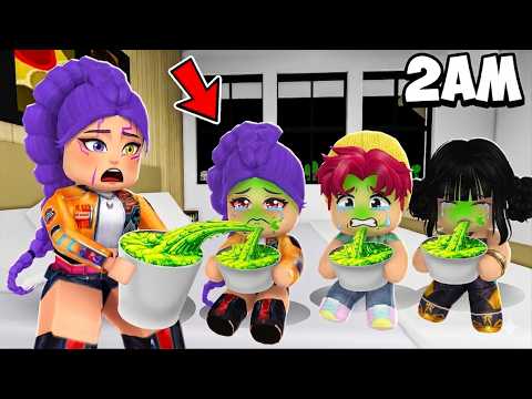 NOS BÉBÉS KPOP N'ARRÊTENT PAS DE VOMIR ? ILS SONT MALADE DANS ROBLOX BROOKHAVEN RP thumbnail