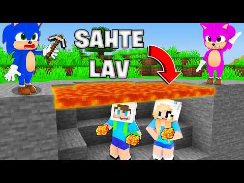 ENES VE BEBEK SONİC AİLECEK GİZLİ GEÇİTLERDE SAKLAMBAÇ OYNUYOR 😱 Minecraft thumbnail