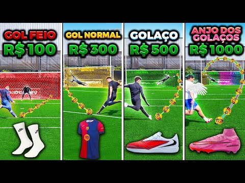 GOL FEIO, GOL NORMAL, GOLAÇO E ANJO DOS GOLAÇOS!! 😱(REGRA NOVA HARDCORE) *VALENDO PRODUTOS DA NIKE 🤑 thumbnail