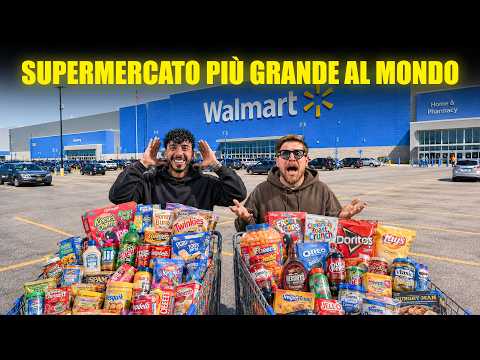ENTRIAMO NEL SUPERMERCATO AMERICANO PIÙ GRANDE AL MONDO - SIAMO SENZA PAROLE MAI VISTA UNA COSA COSÌ thumbnail