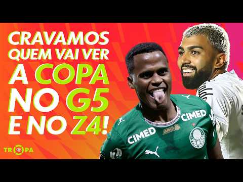 PALMEIRAS VOANDO? SANTOS MAL? QUAL SERÁ O G5 E O Z4 DO BRASILEIRÃO DURANTE A COPA? | TROPA GE TV thumbnail