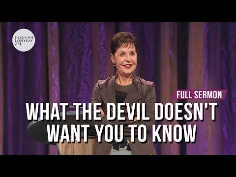 What The Devil Doesn't Want You To Know | Joyce Meyer thumbnail
