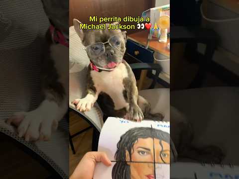 Mi perrita dibujo a Michael Jackson #michaeljackson #arte #dibujo thumbnail