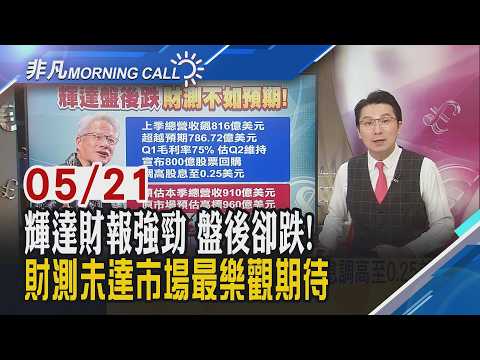 油跌.美債殖利率回穩 美股衝費半漲4%!輝達加碼股東回饋 股息調高至0.25美元!地表上最大IPO SpaceX上市計劃揭秘｜主播鄧凱銘｜【非凡Morning Call】20260521｜非凡財經新聞 thumbnail