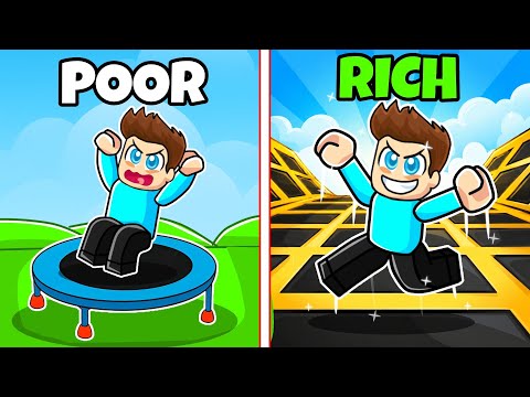 I BUILT A TREMPOLINE PARK IN ROBLOX !! thumbnail