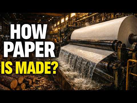 How Paper Is Made – From Wood to Paper Step by Step, Pulping, Paper Machine, Drying and Finishing thumbnail