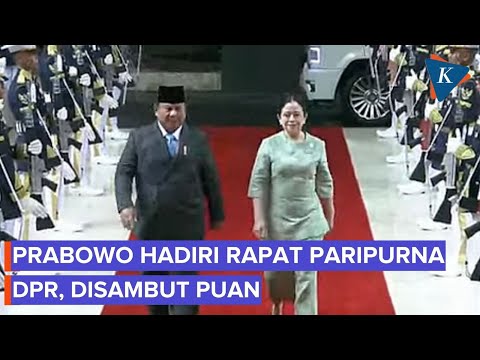 Hadiri Rapat Paripurna DPR, Prabowo Disambut Puan Maharani thumbnail