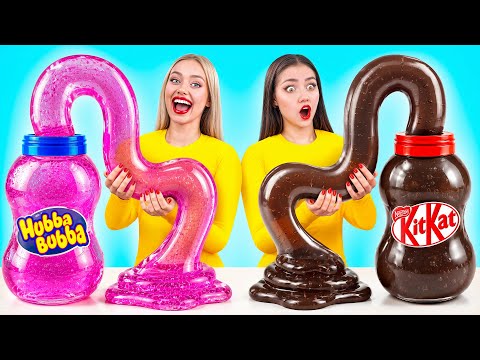 Desafío de Comida Gomosa vs Comida de Chocolate | Trucos Creativos Con la Comida Multi DO Challenge thumbnail