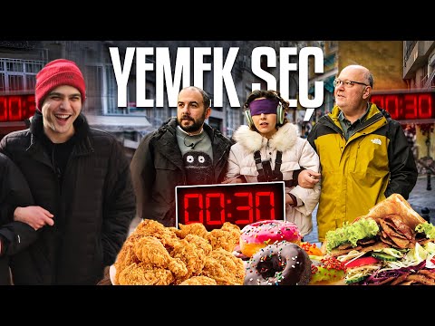30 Saniyede Yemek Seç! | Gözü Kapalı Yemek Seç thumbnail