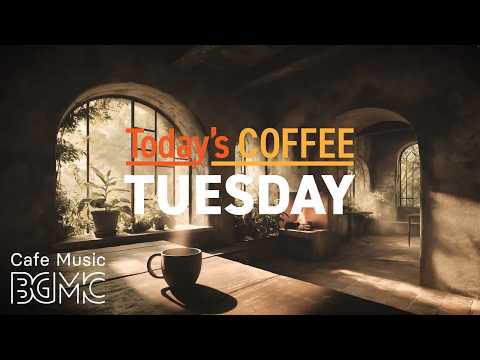 Jazz Relaxing Music ☕ Sunlit Stone Cave Cafe Jazz - Warm Piano & Bossa Nova for Tuesday Focus thumbnail