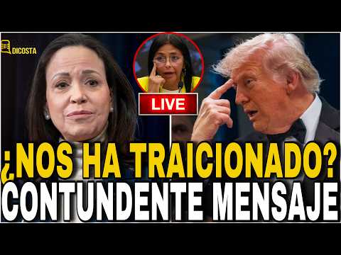 ÚLTIMA HORA 🔴 ¿EEUU IMPIDE EL REGRESO DE MARIA CORINA A VENEZUELA? ¡NOS HAN TRAICIONADO! thumbnail