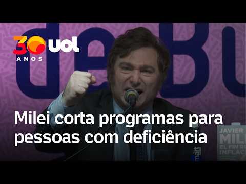 Contra 'desperdícios', Milei corta programas para pessoas com deficiência thumbnail