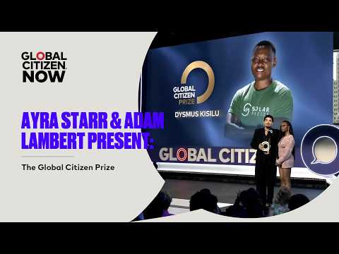 Ayra Starr & Adam Lambert Present the Global Citizen Prize | Global Citizen NOW New York 2026 thumbnail
