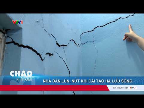 Người dân thấp thỏm vì nhà bị lún, nứt khi cải tạo hạ lưu sông Tô Lịch | VTV24 thumbnail