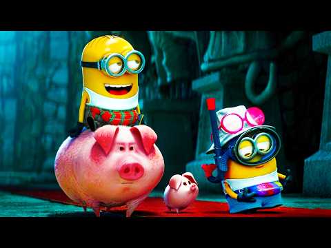 Minions Riding Pigs Scene | DESPICABLE ME 3 (2017) Movie CLIP 4K thumbnail