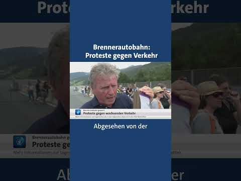 Tausende protestieren auf Brennerautobahn #tagesschau #nachrichten #news #brenner #proteste thumbnail