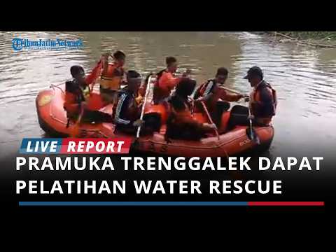Pramuka Trenggalek Dapat Pelatihan Water Rescue, Cetak Relawan Tanggap Bencana thumbnail
