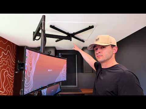 I Built My Monitor Into the Ceiling of My Dream Home Office thumbnail