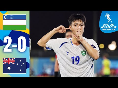 Uzbekistan finish top of Group D! | Uzbekistan - Australia | Highlights | AFC U17 Asian Cup™ thumbnail
