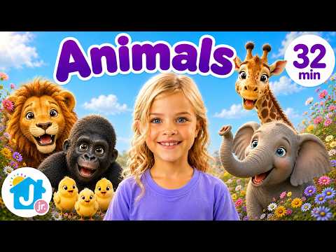 🐷🦁🐮ANIMALS #kidslearning #kidssongs thumbnail