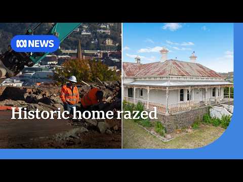 Neighbours upset as historic Launceston home destroyed | ABC NEWS thumbnail
