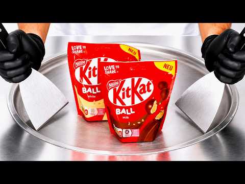 KitKat Ball - Ice Cream Rolls | ASMR Satisfying thumbnail
