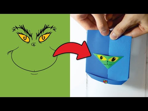 Christmas Paper Toy Craft - Grinch thumbnail