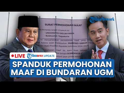 ?LIVE: Spanduk Permohonan Maaf Terbentang di Bundaran UGM, Kampus Sebut Bukan Sikap Resmi thumbnail