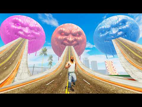 Franklin Found WORLD LONGEST ROAD To Blood Moon - INDIAN BIKE DRIVING 3D thumbnail